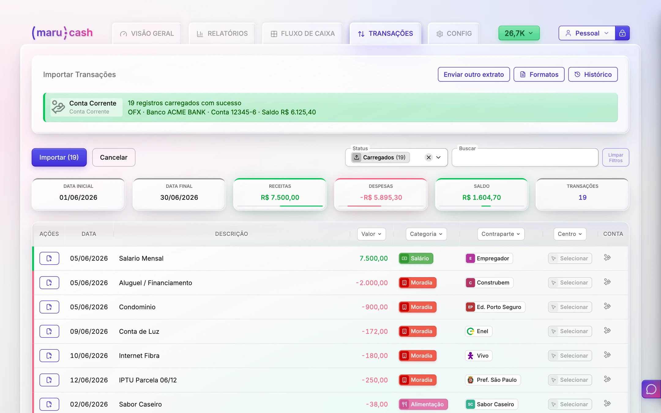 CSV Import