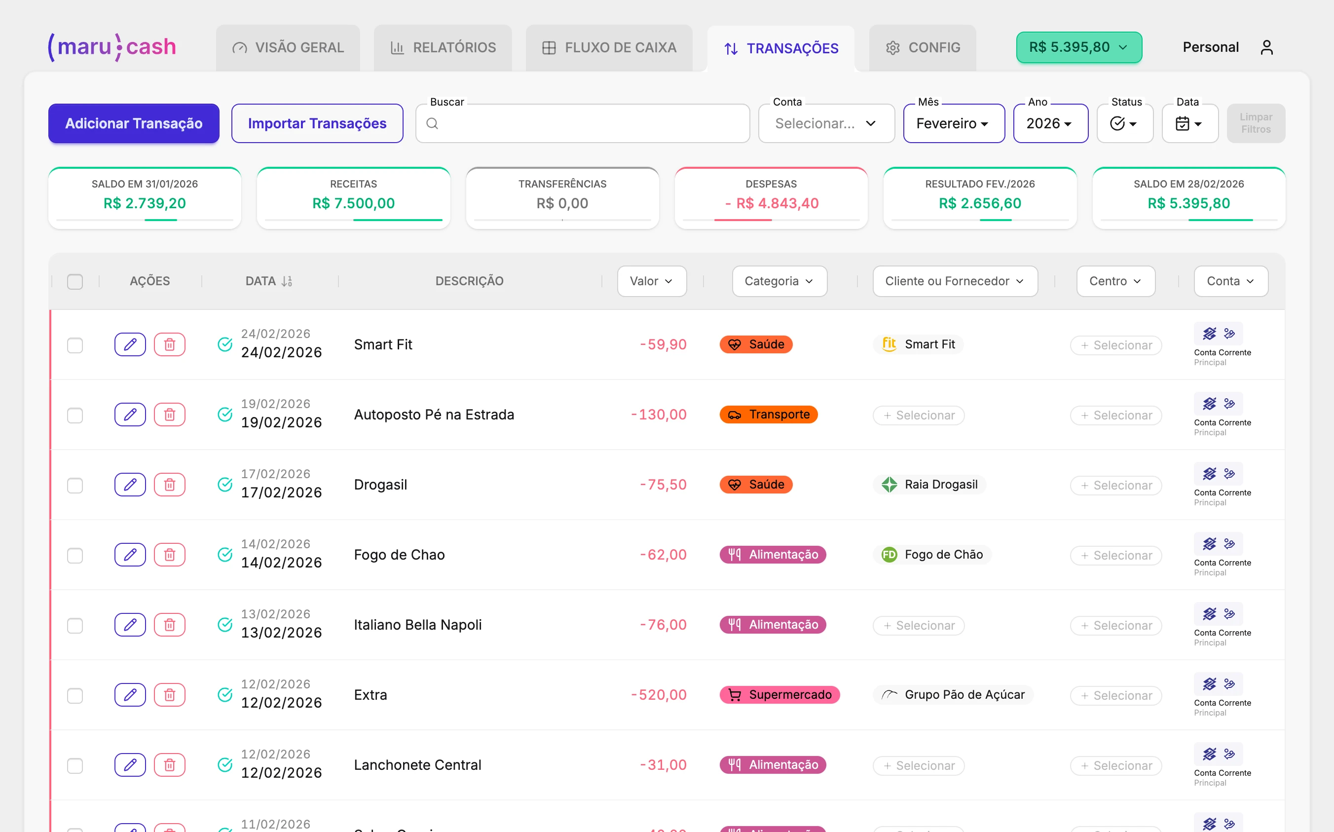 Transaction Tracking